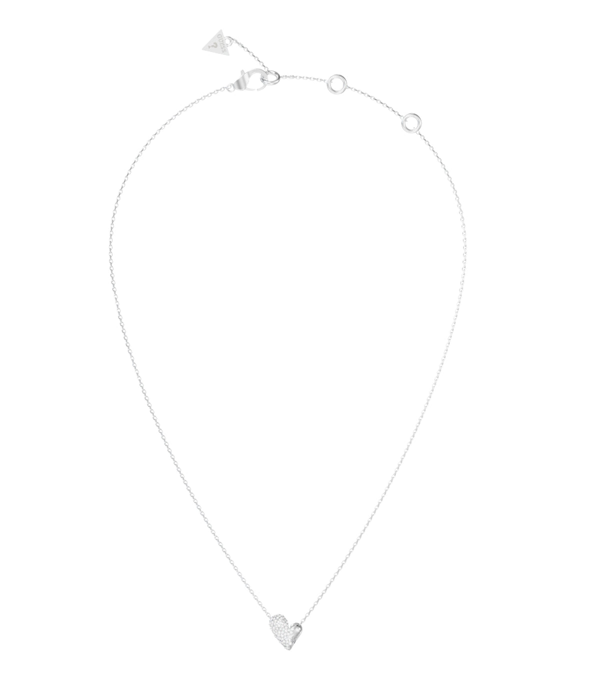 Ladies Golden Love Necklace Gold Steel
