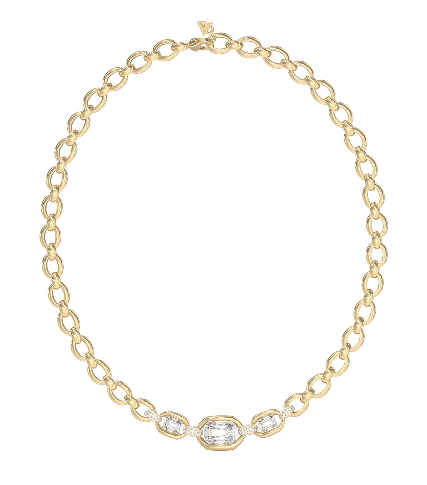 Ladies Radiosa Necklace Gold Steel