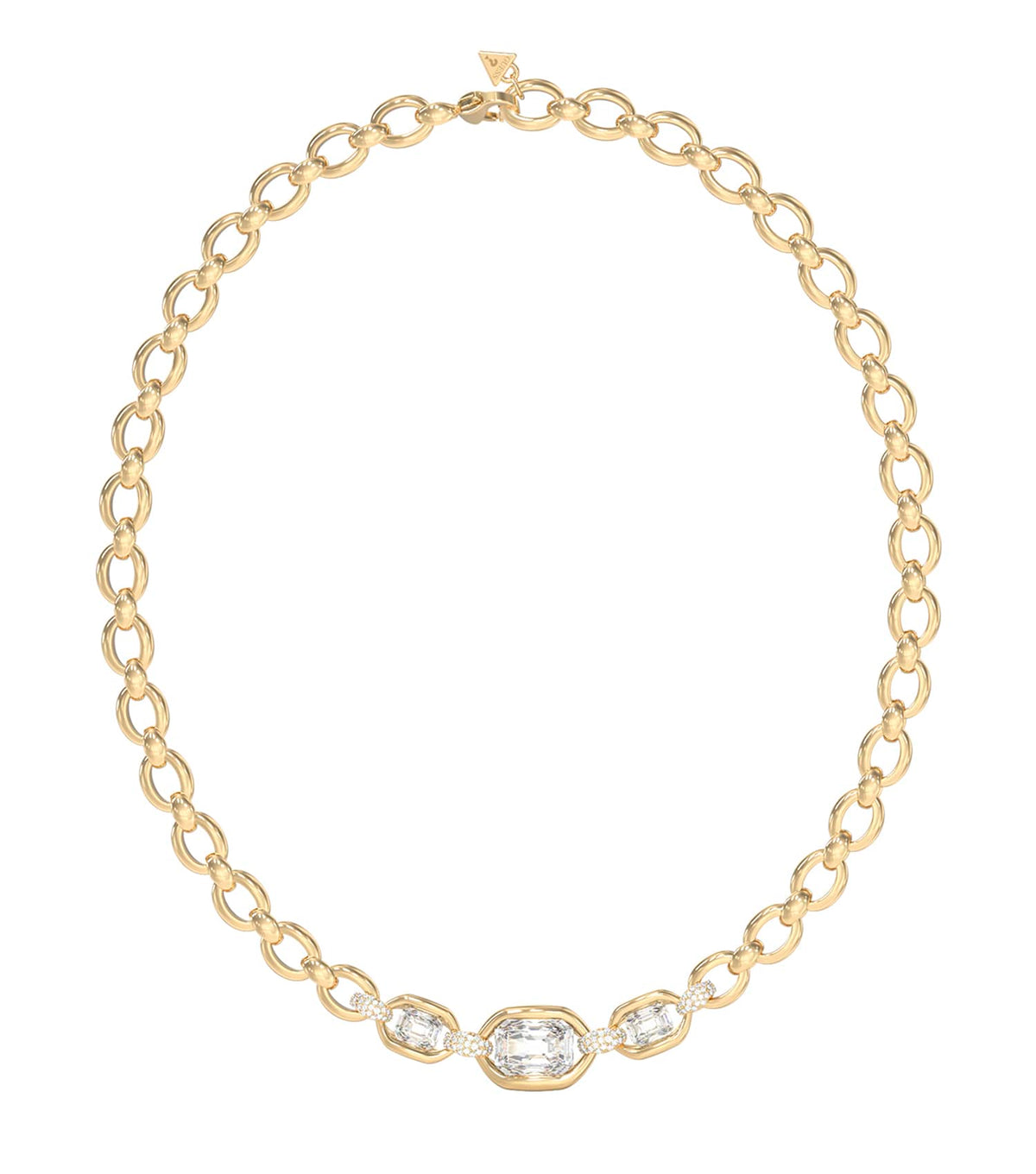 Ladies Radiosa Necklace Gold Steel