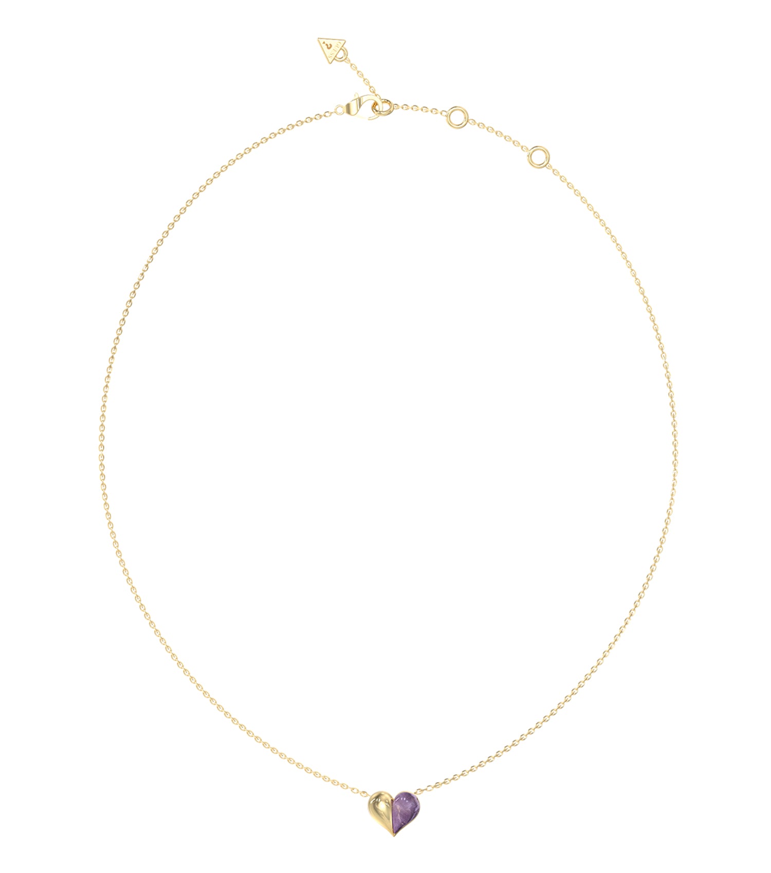 Ladies True Colors Necklace Gold Steel