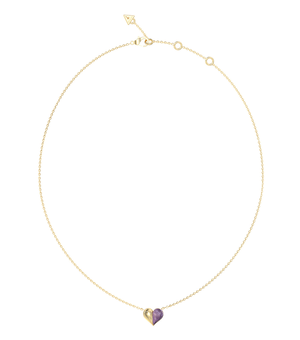 Ladies True Colors Necklace Gold Steel