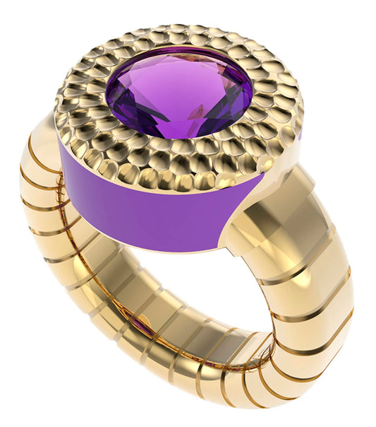 Women Mad About Gold Ring Gold Stainless Steel
