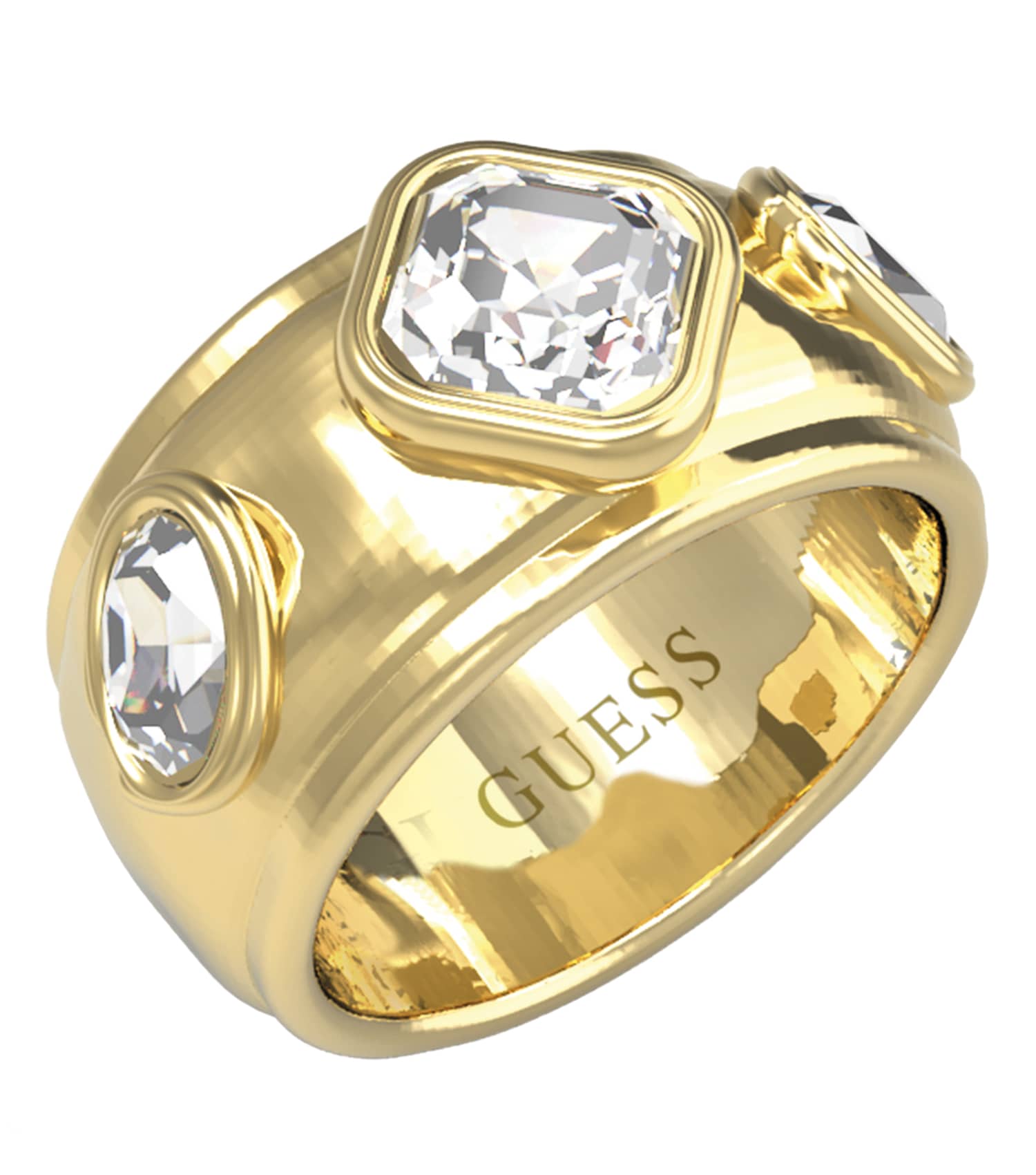 Ladies Mamounia Ring Gold Steel