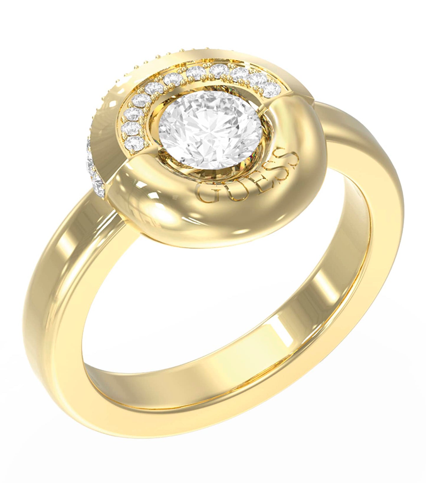 Ladies Majorelle Ring Gold Steel