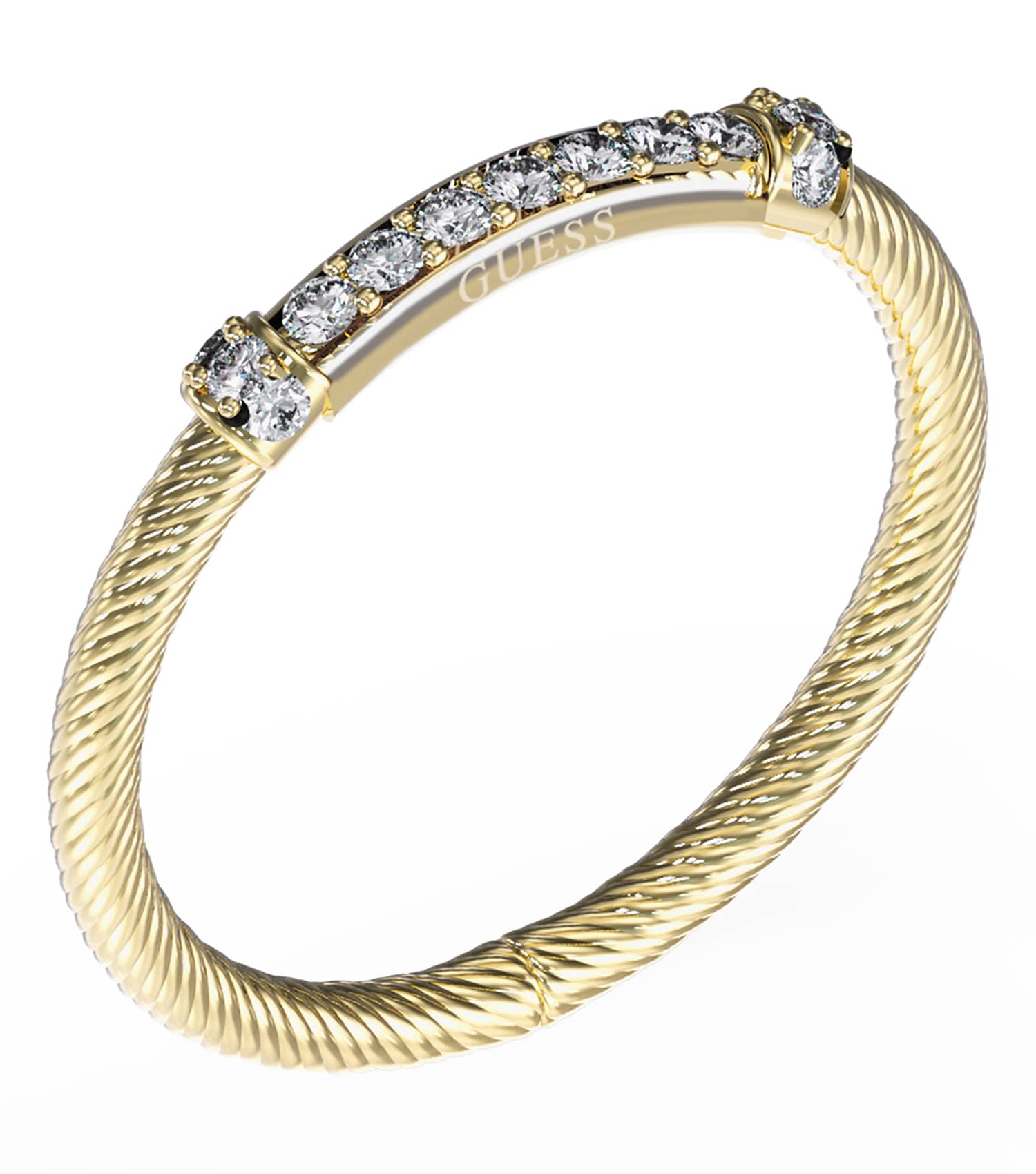 Ladies Kalybe Ring Gold Steel