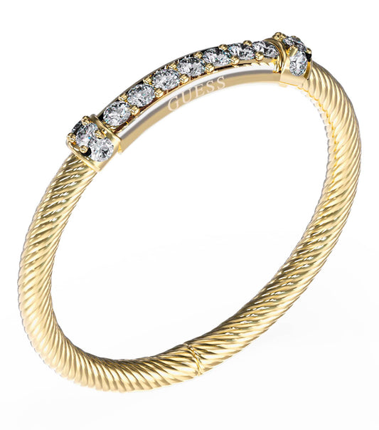 Ladies Kalybe Ring Gold Steel