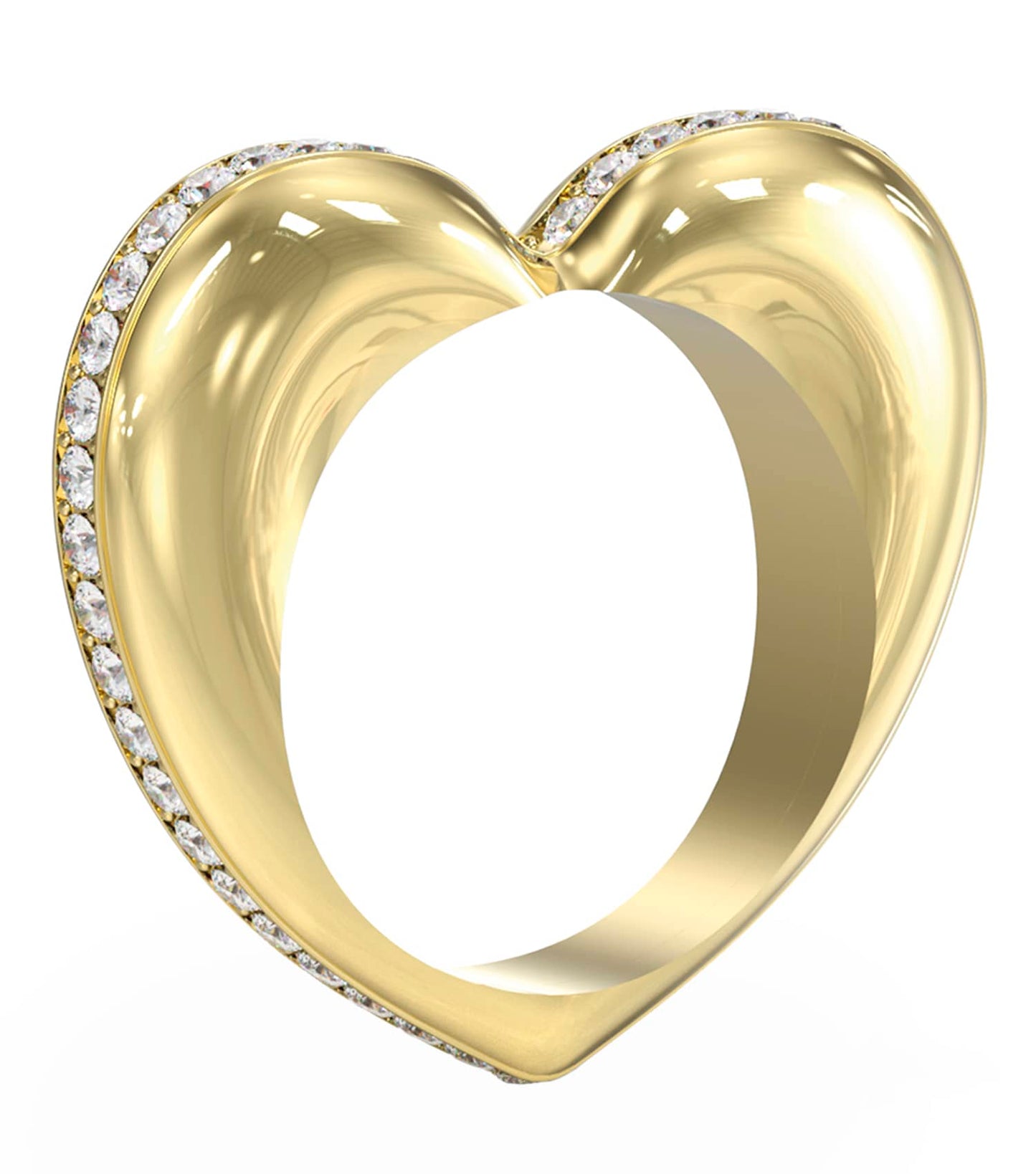 Ladies L.O.V.E. Ring Gold Steel