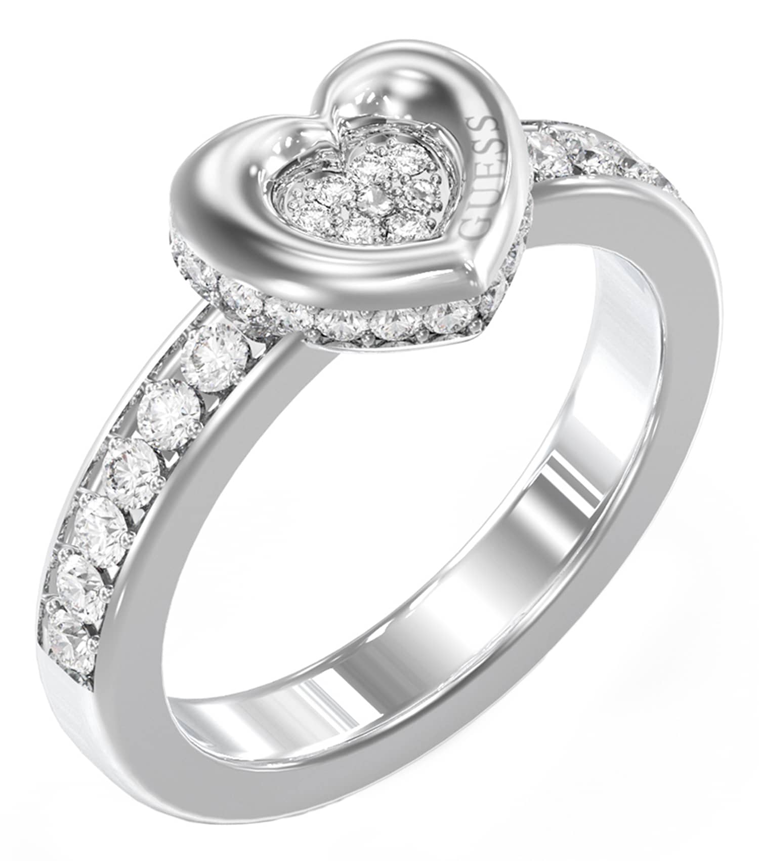 Ladies L.O.V.E. Ring Gold Steel