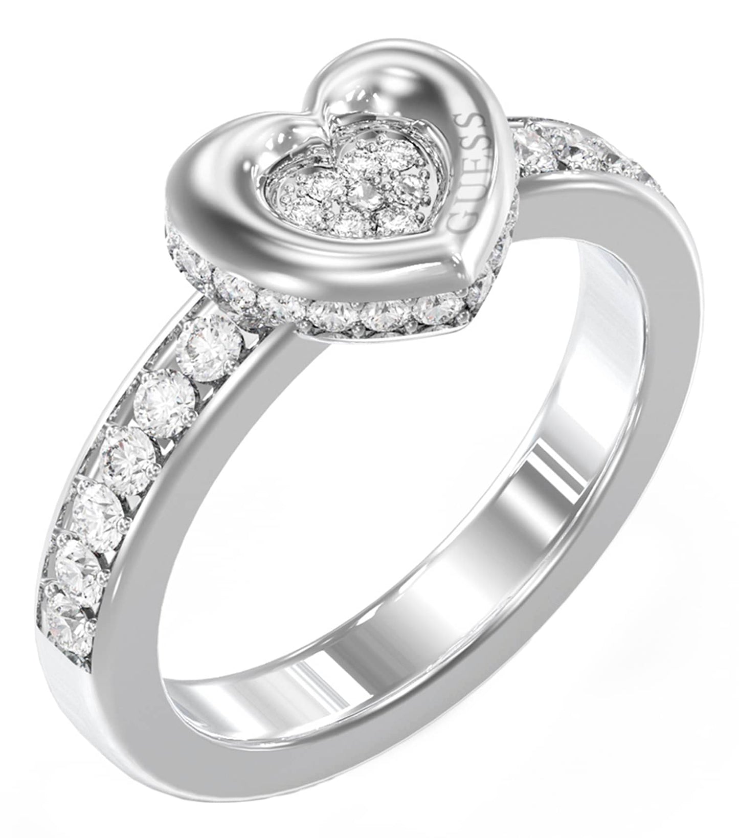 Ladies L.O.V.E. Ring Gold Steel