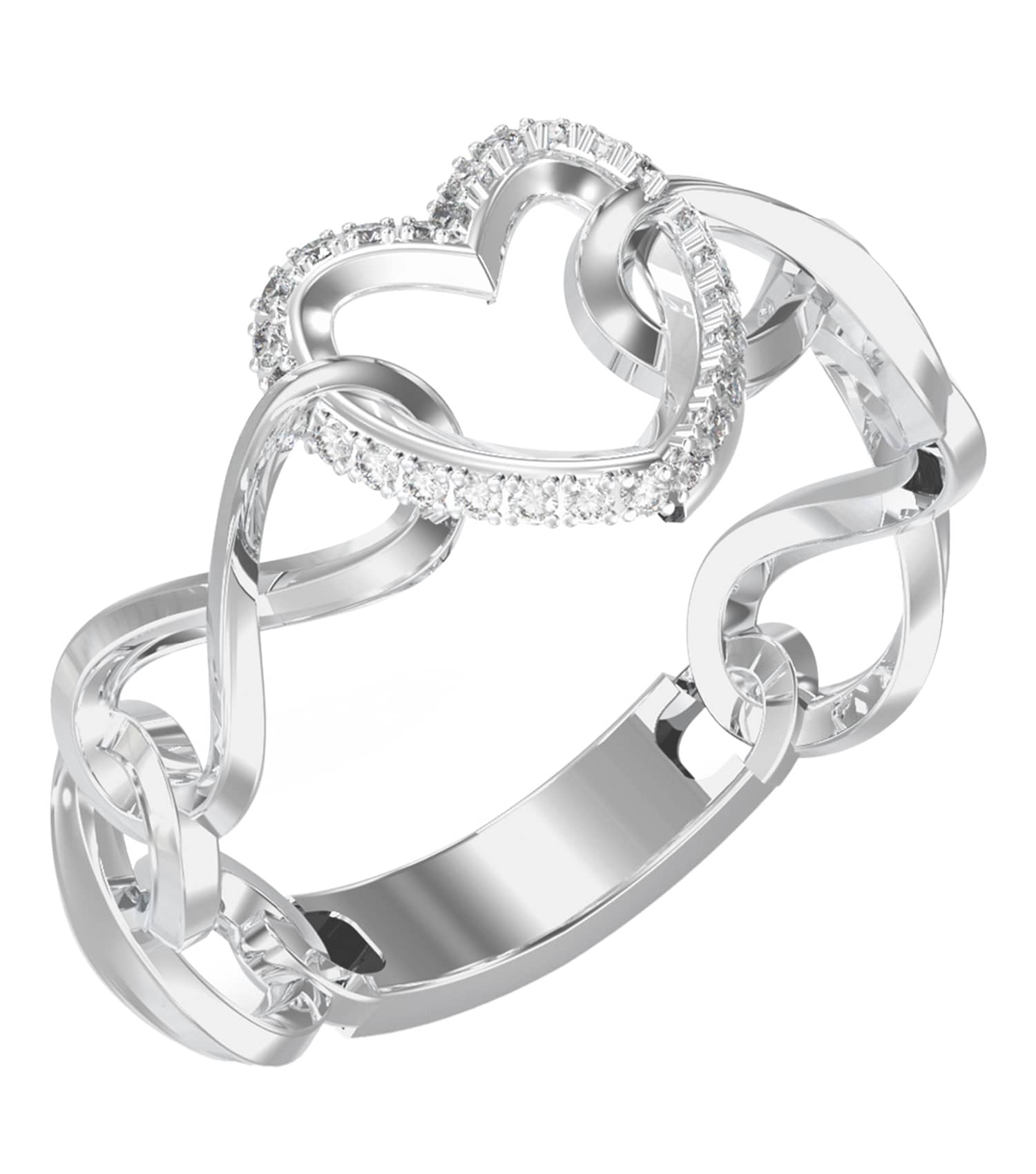 Ladies Iconique Ring Gold Steel