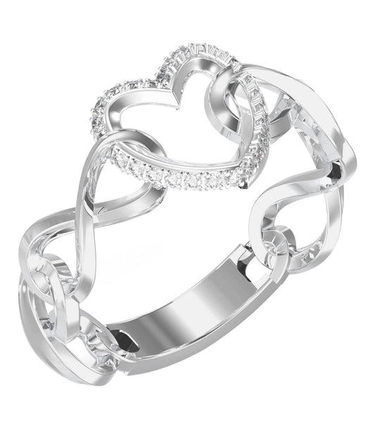 Ladies Iconique Ring Gold Steel