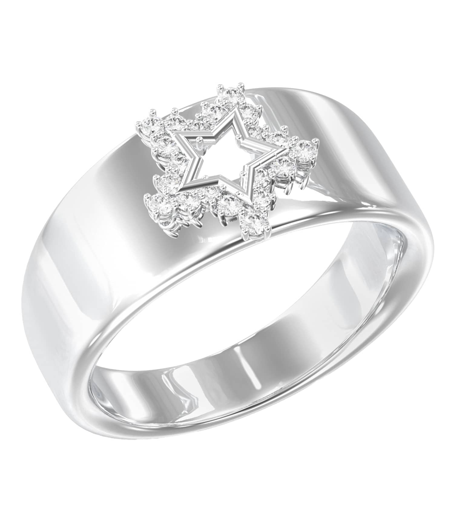 Ladies Iconique Ring Gold Steel