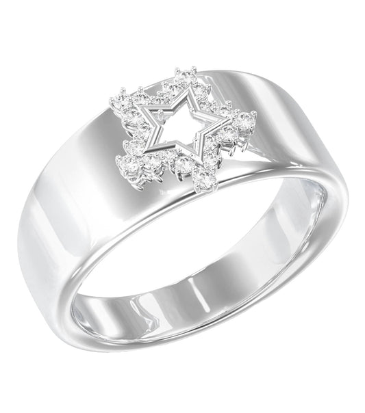 Ladies Iconique Ring Gold Steel