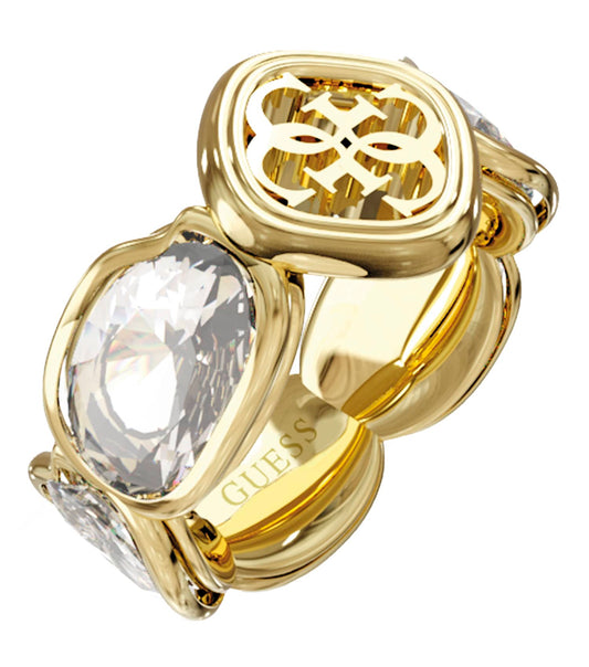 Ladies Mamounia Ring Gold Steel