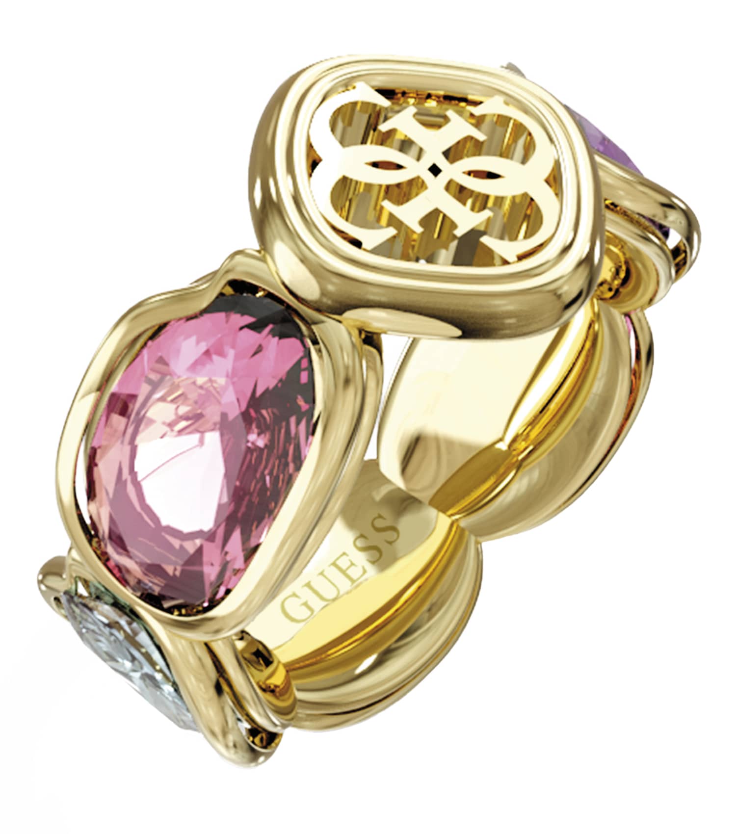 Ladies Mamounia Ring Gold Steel