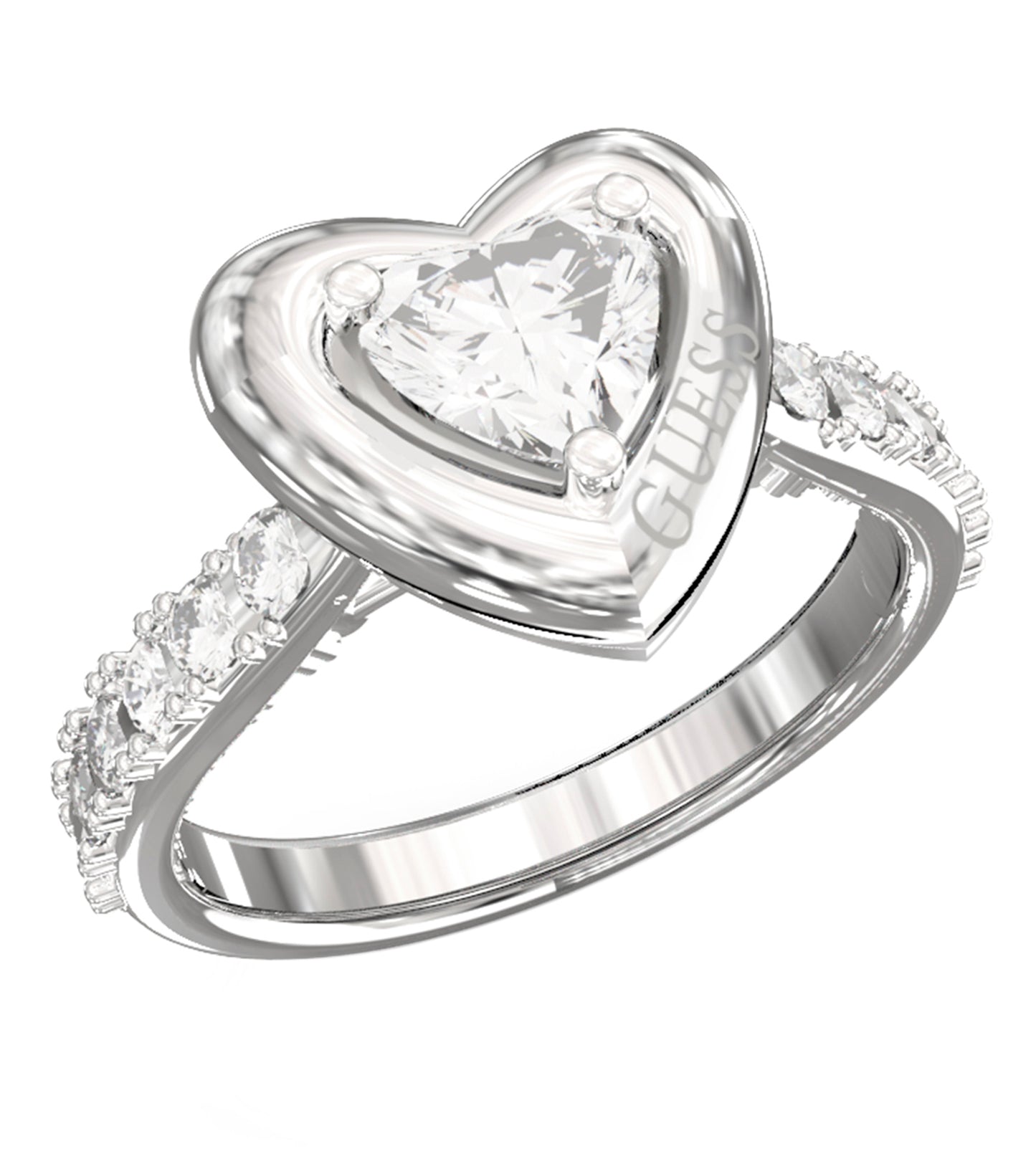 Ladies Beloved Ring Silver Steel