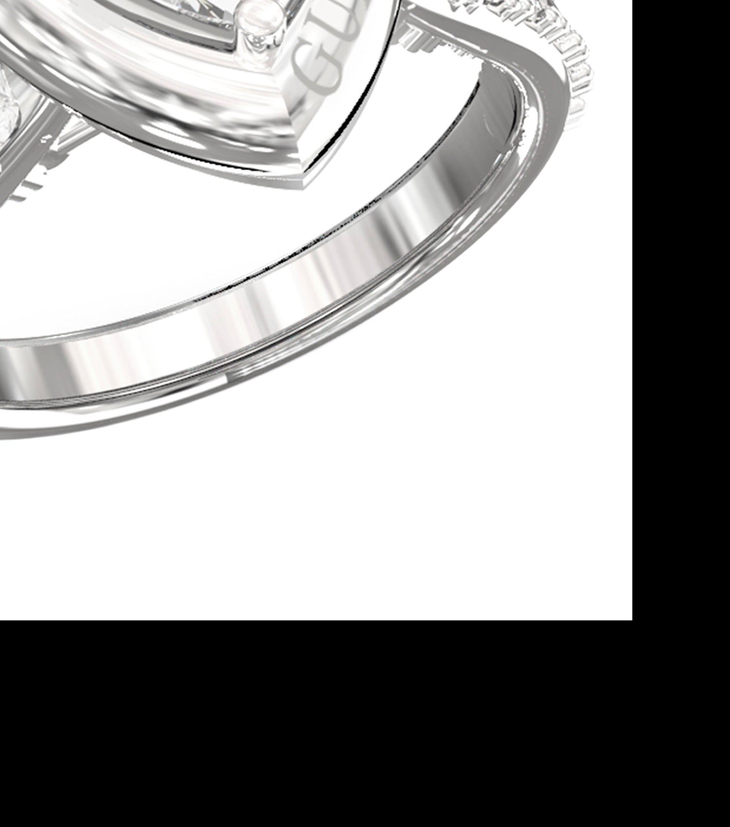 Ladies Beloved Ring Silver Steel