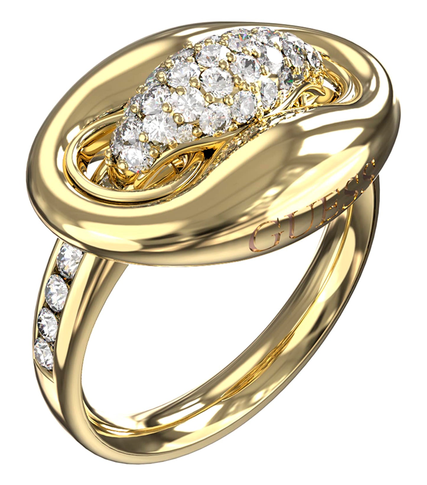 Women Marina Ring Gold Steel