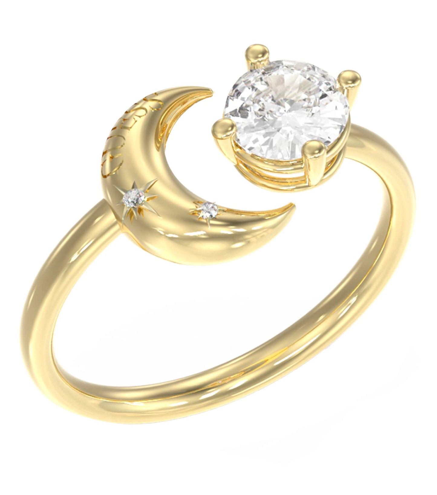 Women Aurora Ring Gold Steel