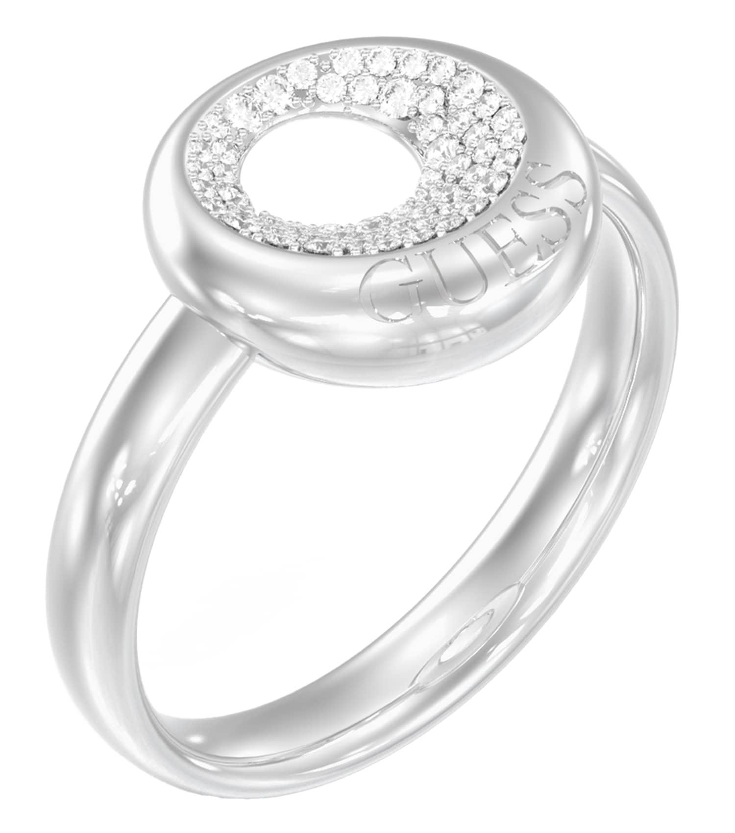 Women Moon Drops Ring Gold Steel