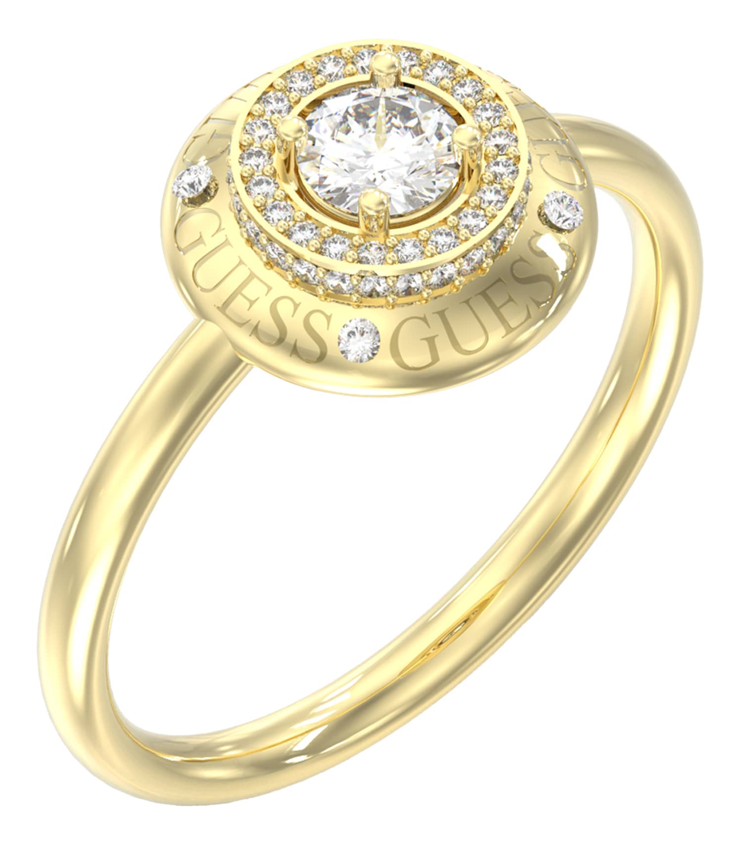 Women Sparks Ring Gold Steel
