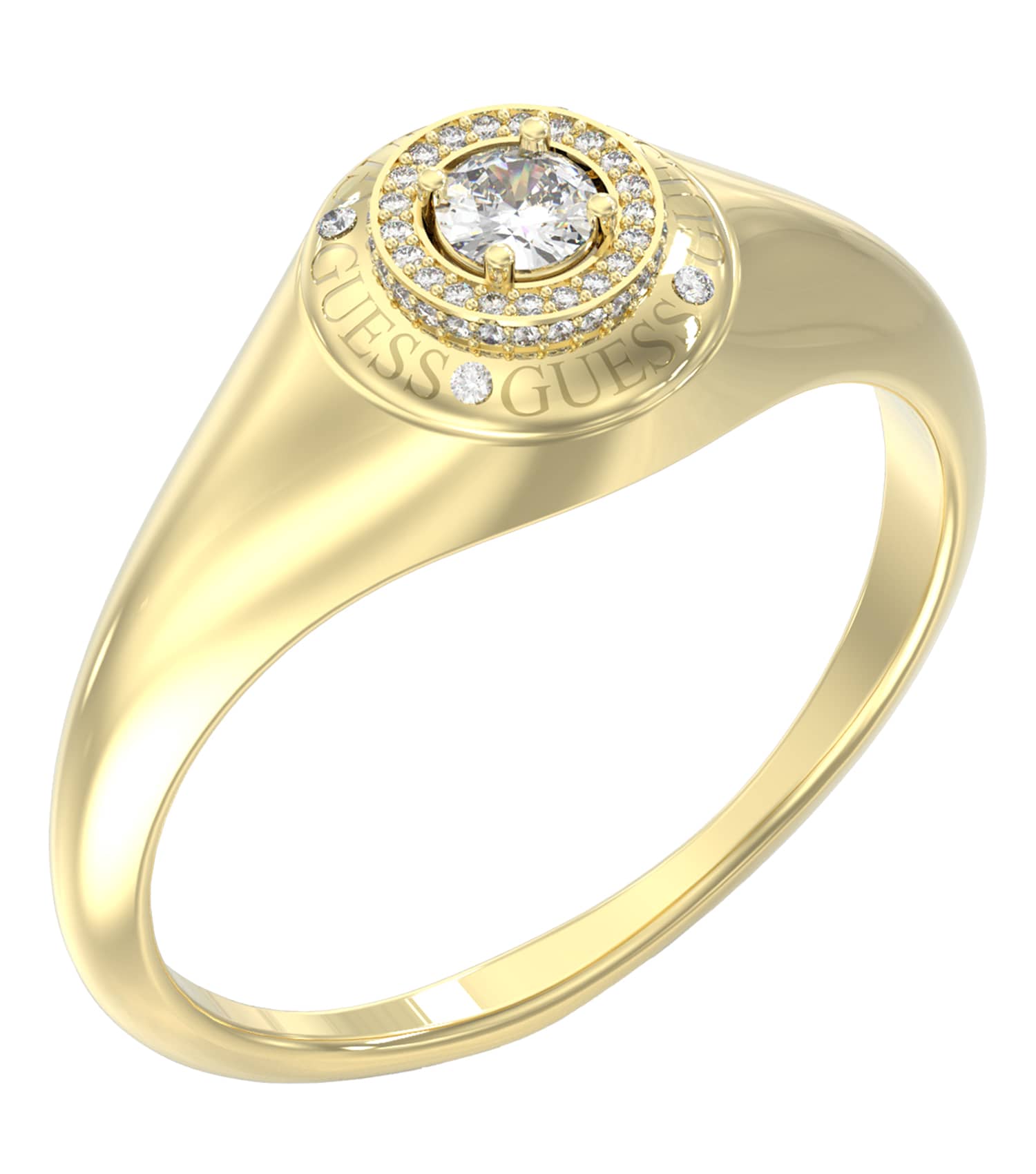 Women Sparks Ring Gold Steel