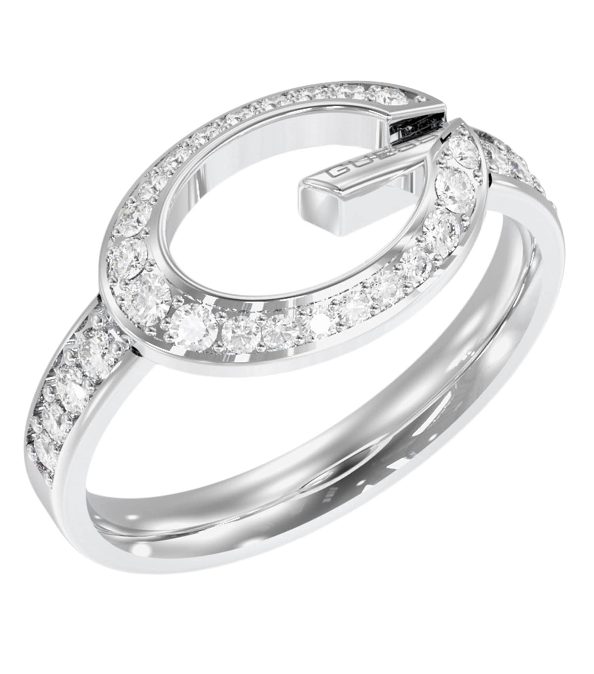 Ladies G Camden Ring Silver Steel