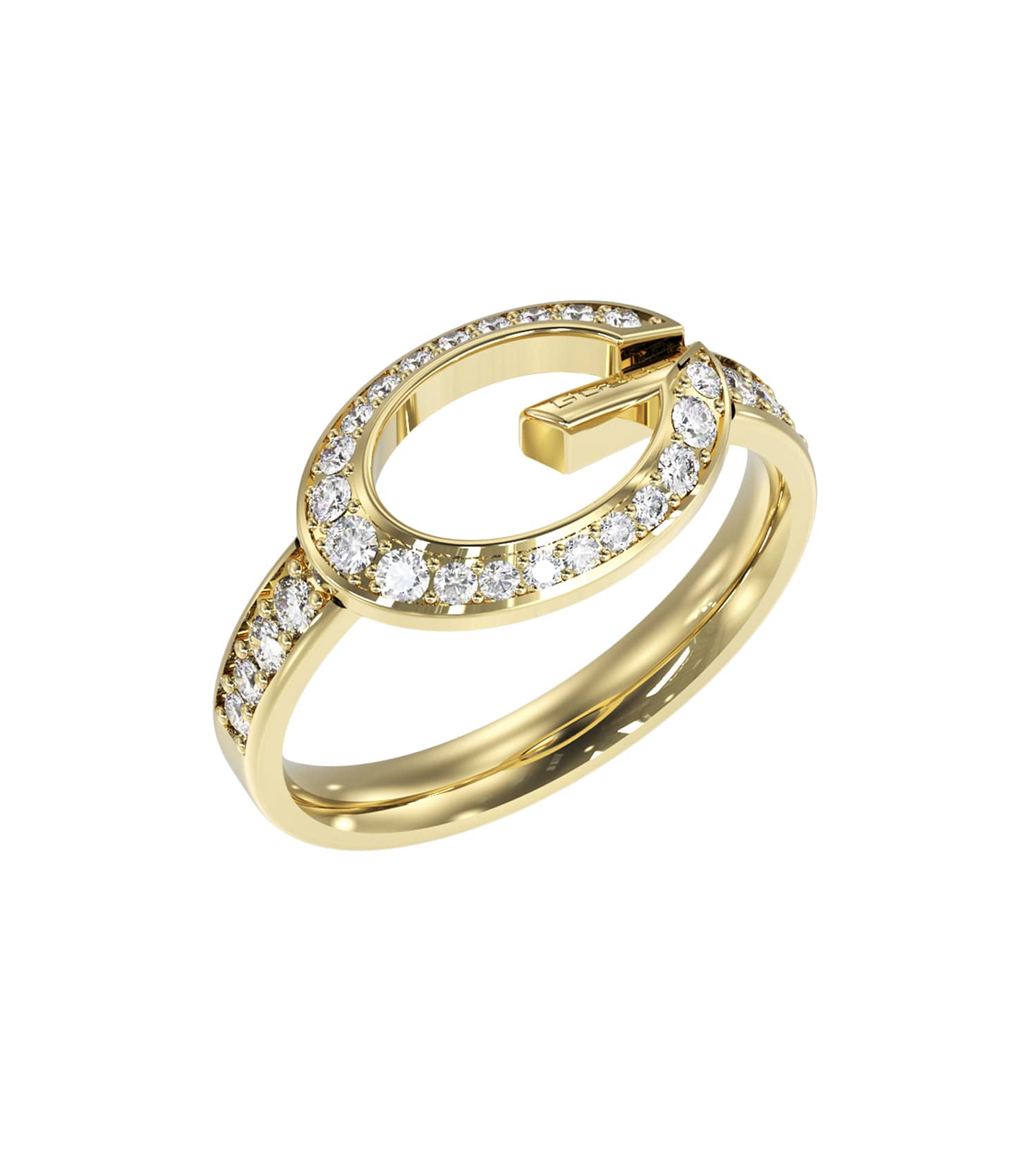 Ladies G Camden Ring Silver Steel