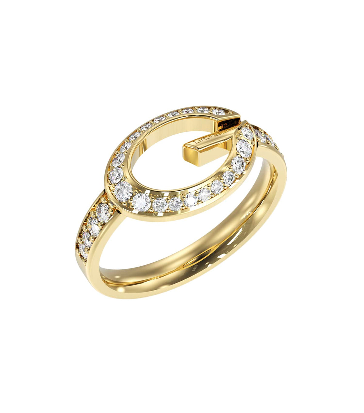 Ladies G Camden Ring Silver Steel