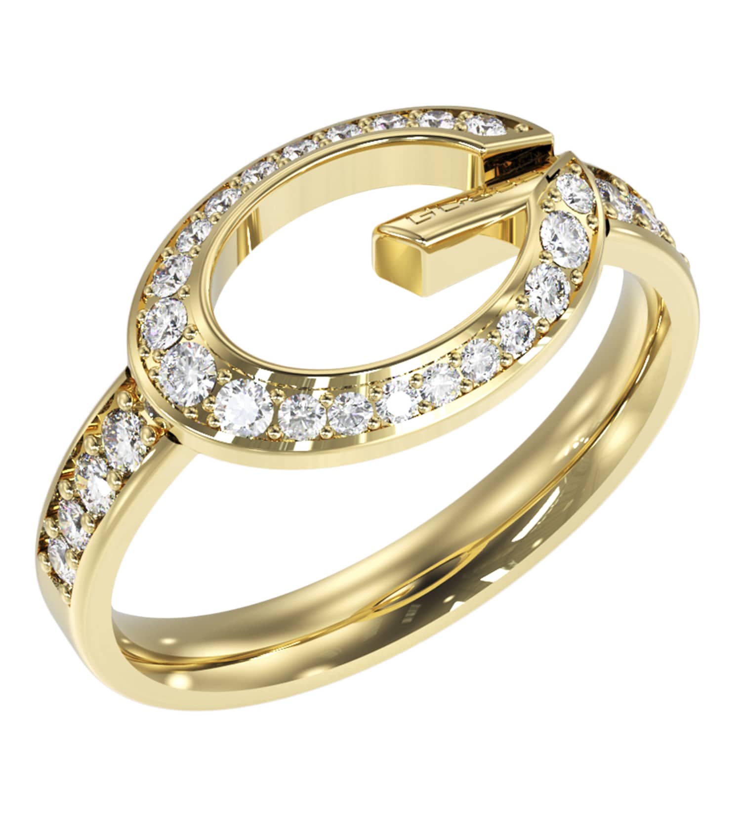 Ladies G Camden Ring Silver Steel