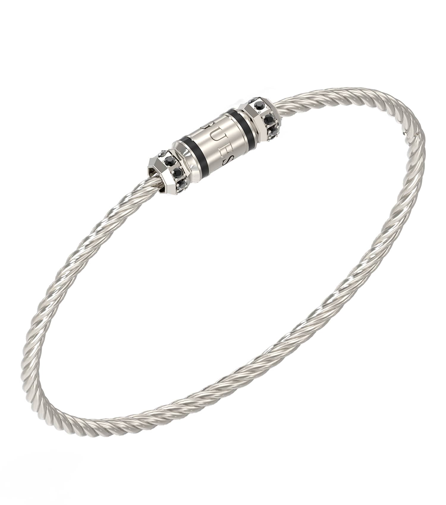 Gents Exagon Bracelet Silver Steel