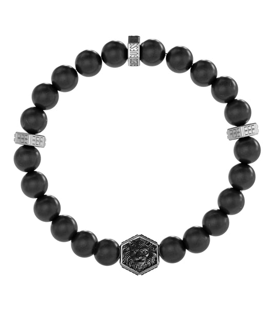 Men Lion King Bracelet Silver Steel