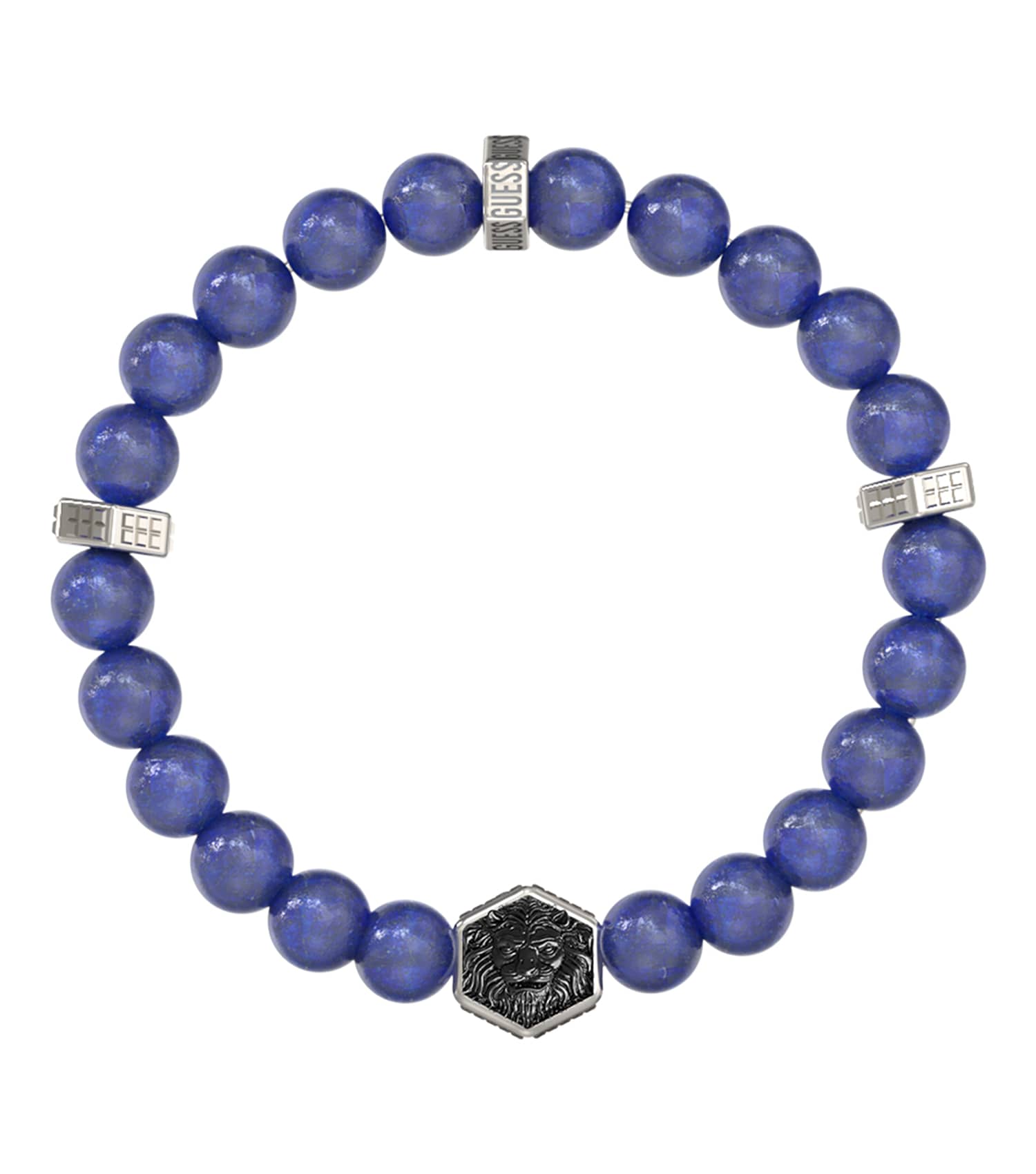 Men Lion King Bracelet Silver Steel