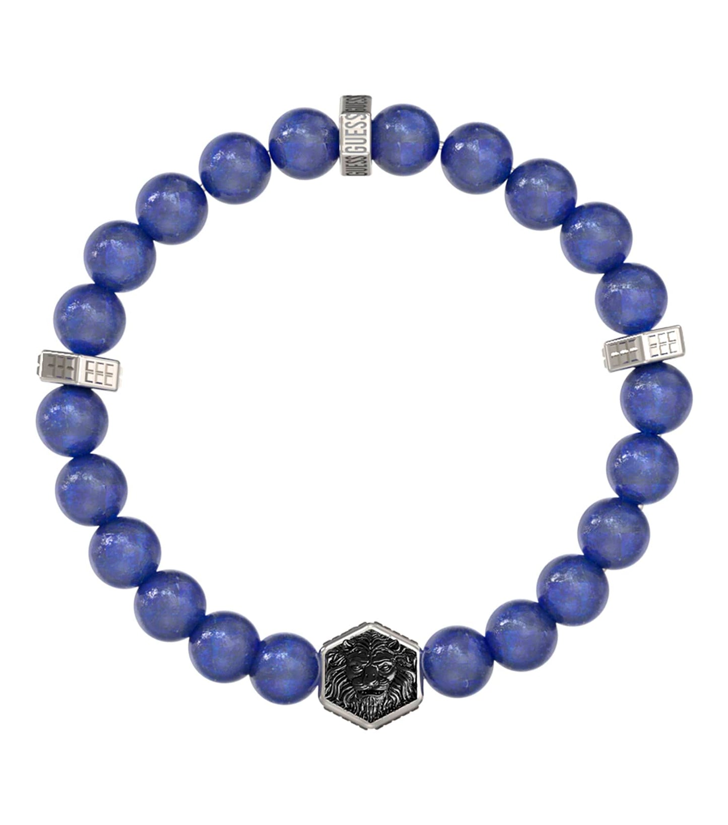 Men Lion King Bracelet Silver Steel