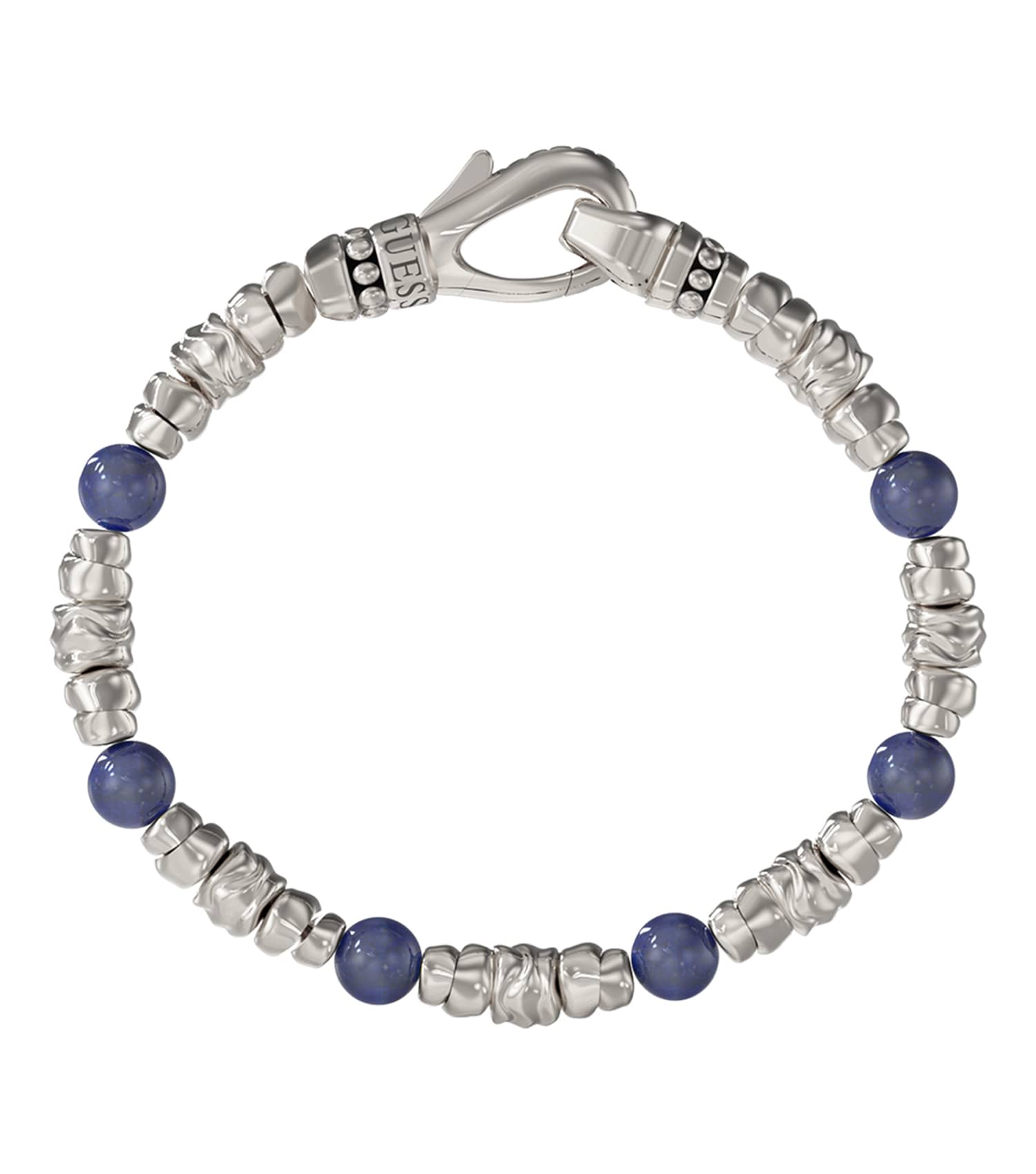 Men Urban Code Bracelet Silver Steel
