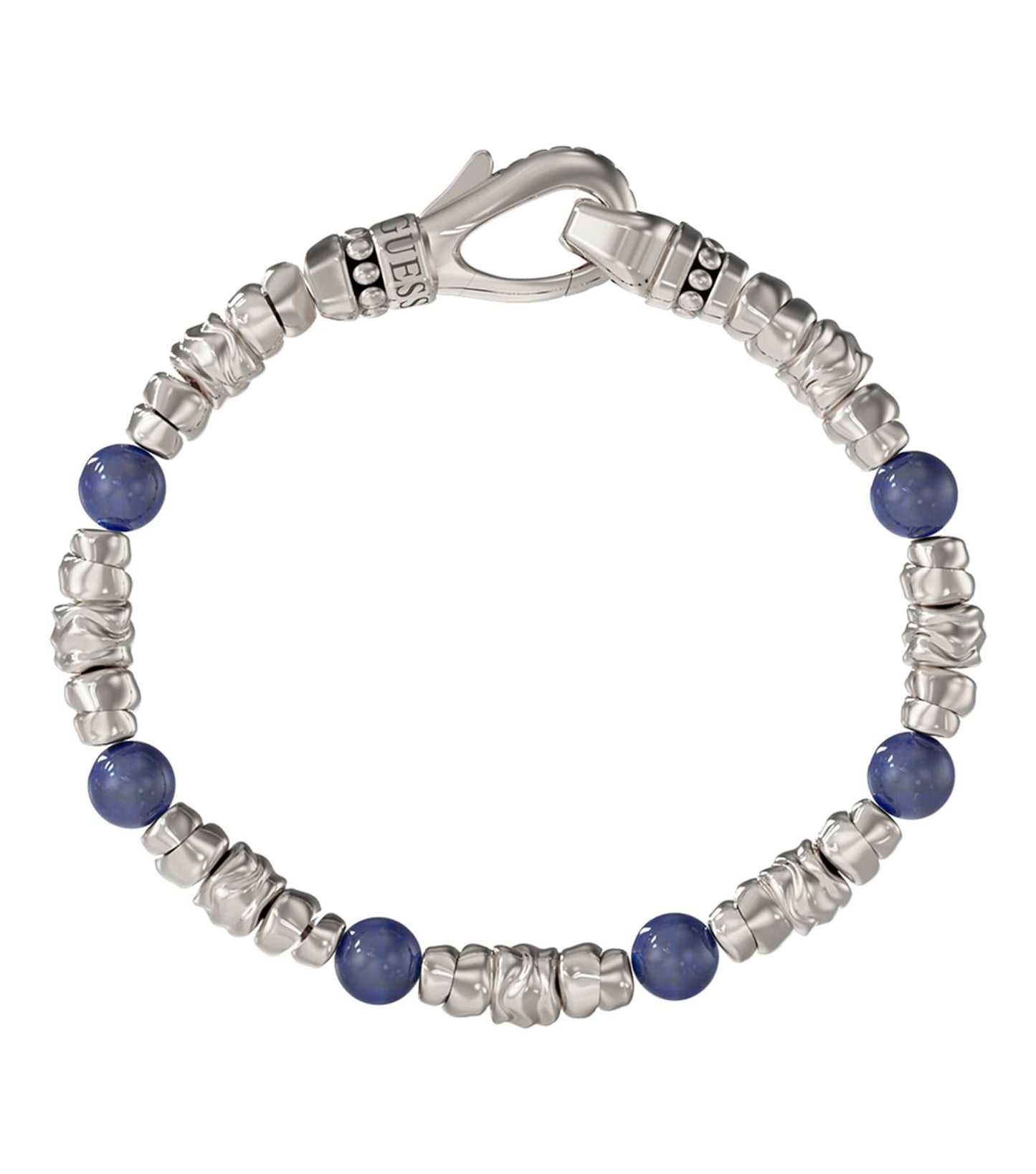 Men Urban Code Bracelet Silver Steel