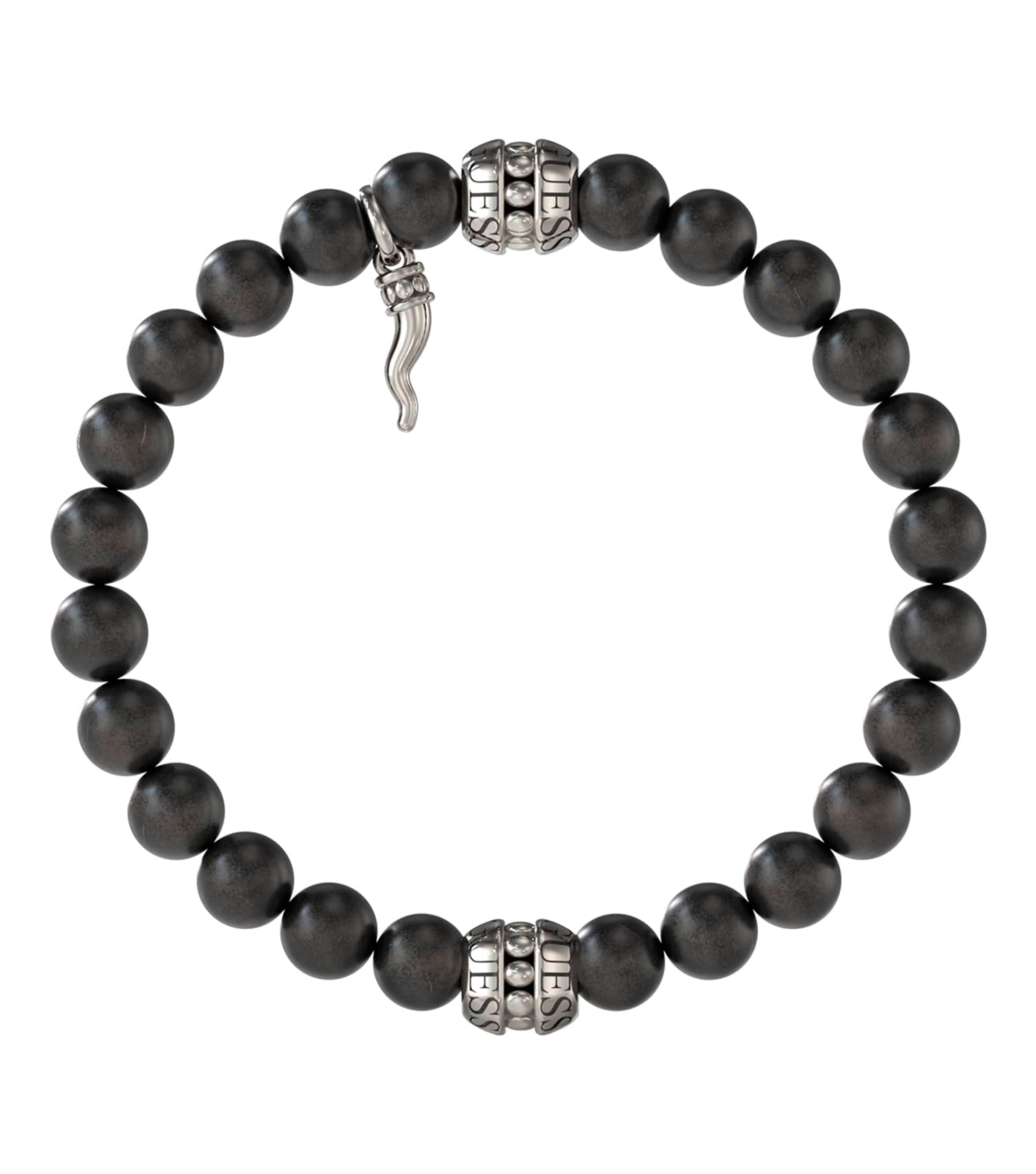 Men Urban Code Bracelet Silver Steel