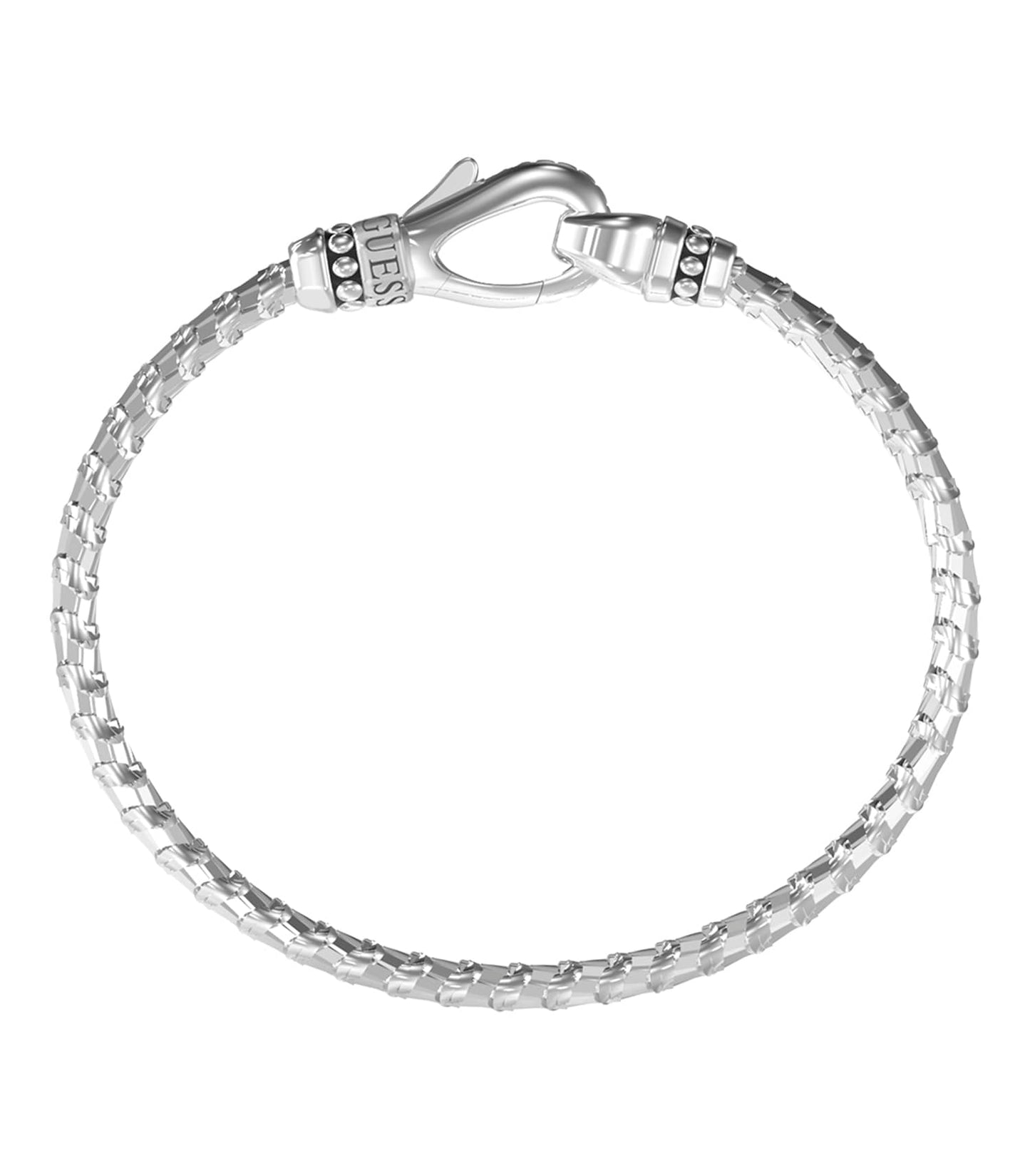 Men Urban Code Bracelet Silver Steel