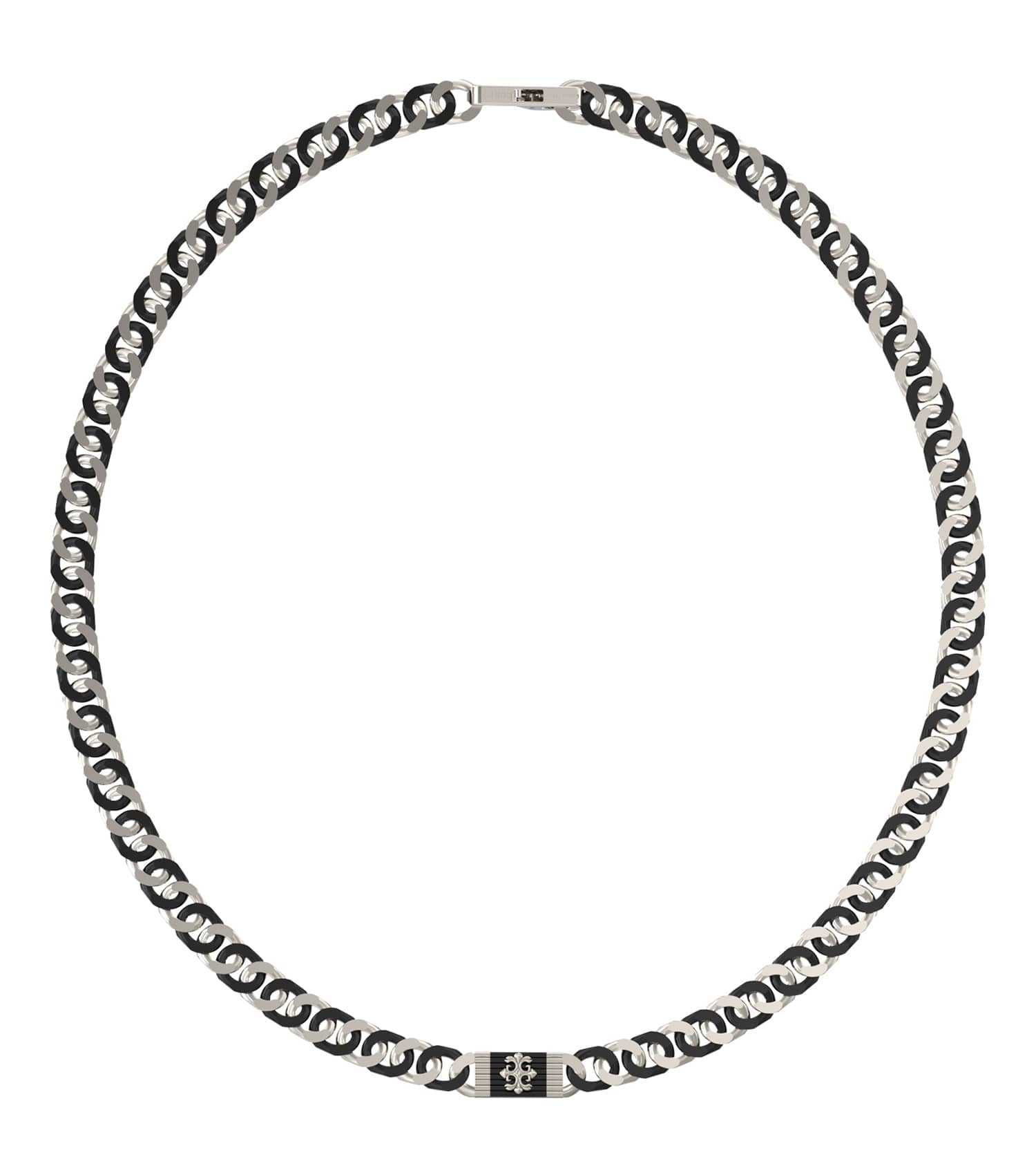 Gents Rebel Moon Necklace Gold Steel