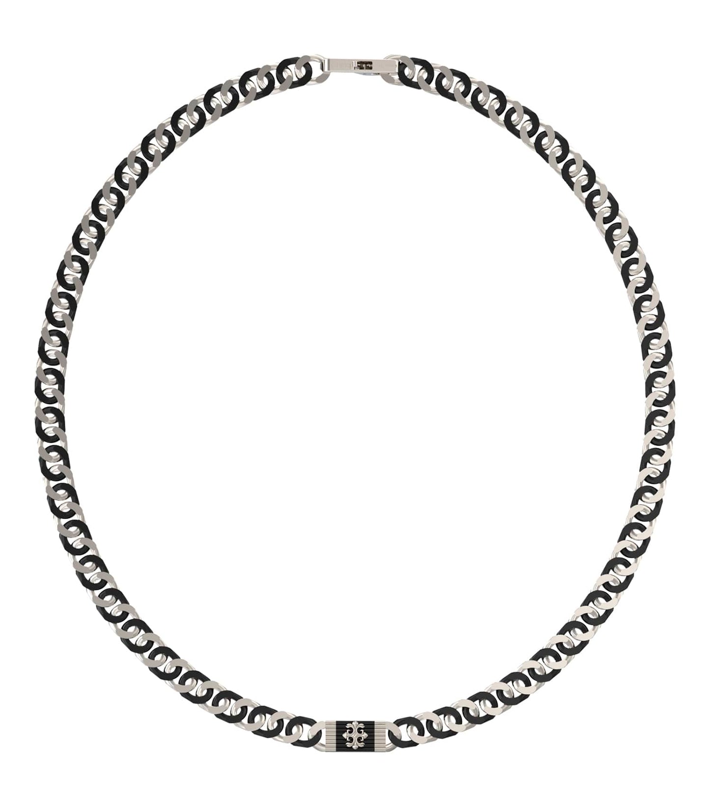 Gents Rebel Moon Necklace Gold Steel