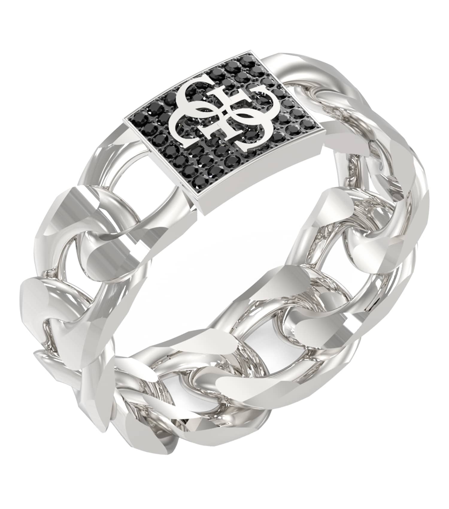 Men 4G Frontiers Ring Silver Steel