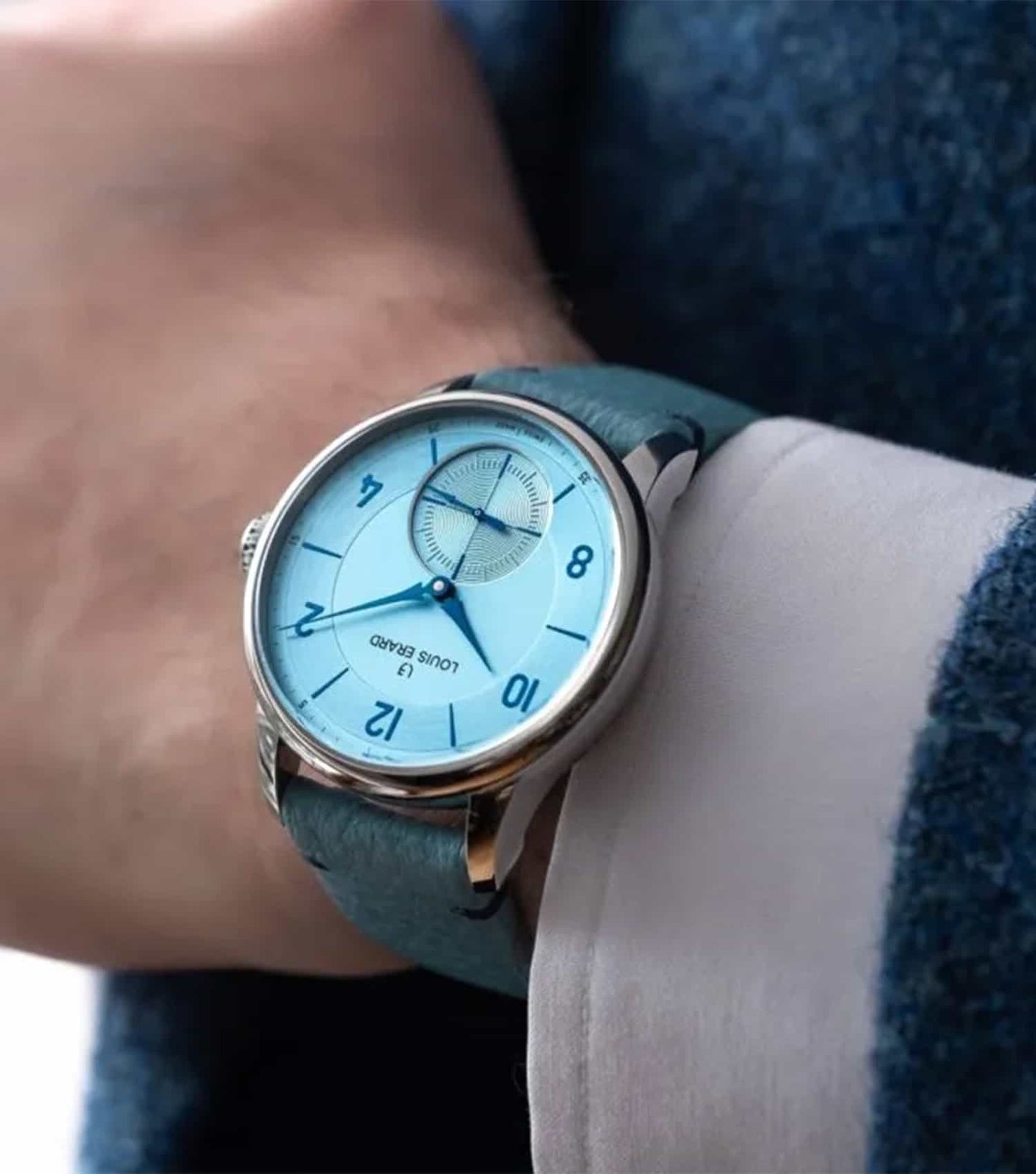Excellence Ice Blue Automatic Watch Men