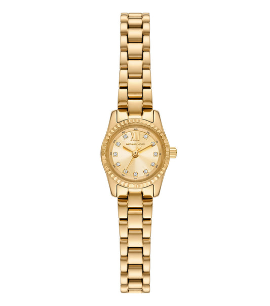Michael Kors MK4862 exquisite gold watch, close-up angle, elegant design and intricate dial details, showcasing timeless craftsmanship.