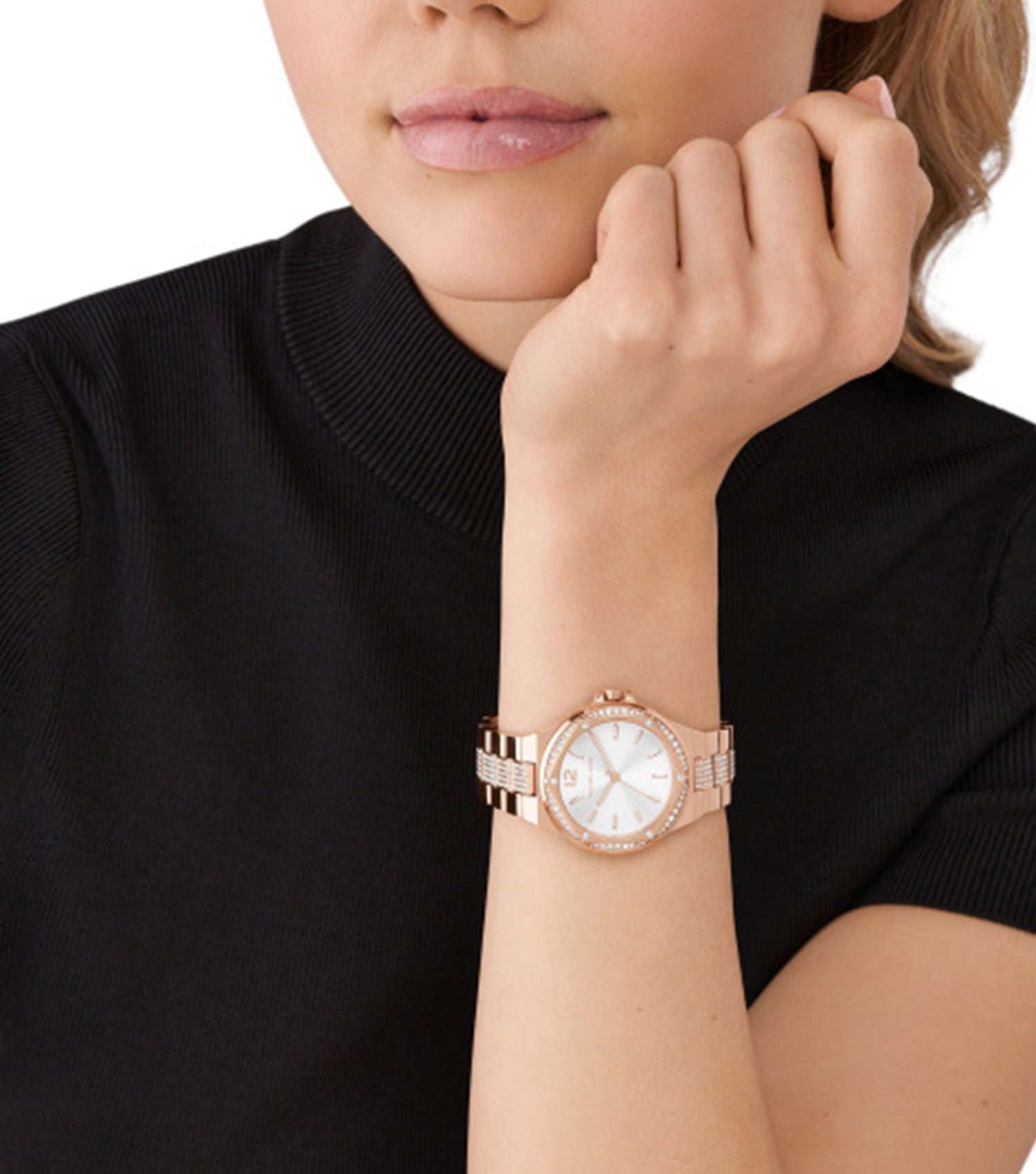Women Lennox Quartz Watch 37mm with Rose Gold Strap