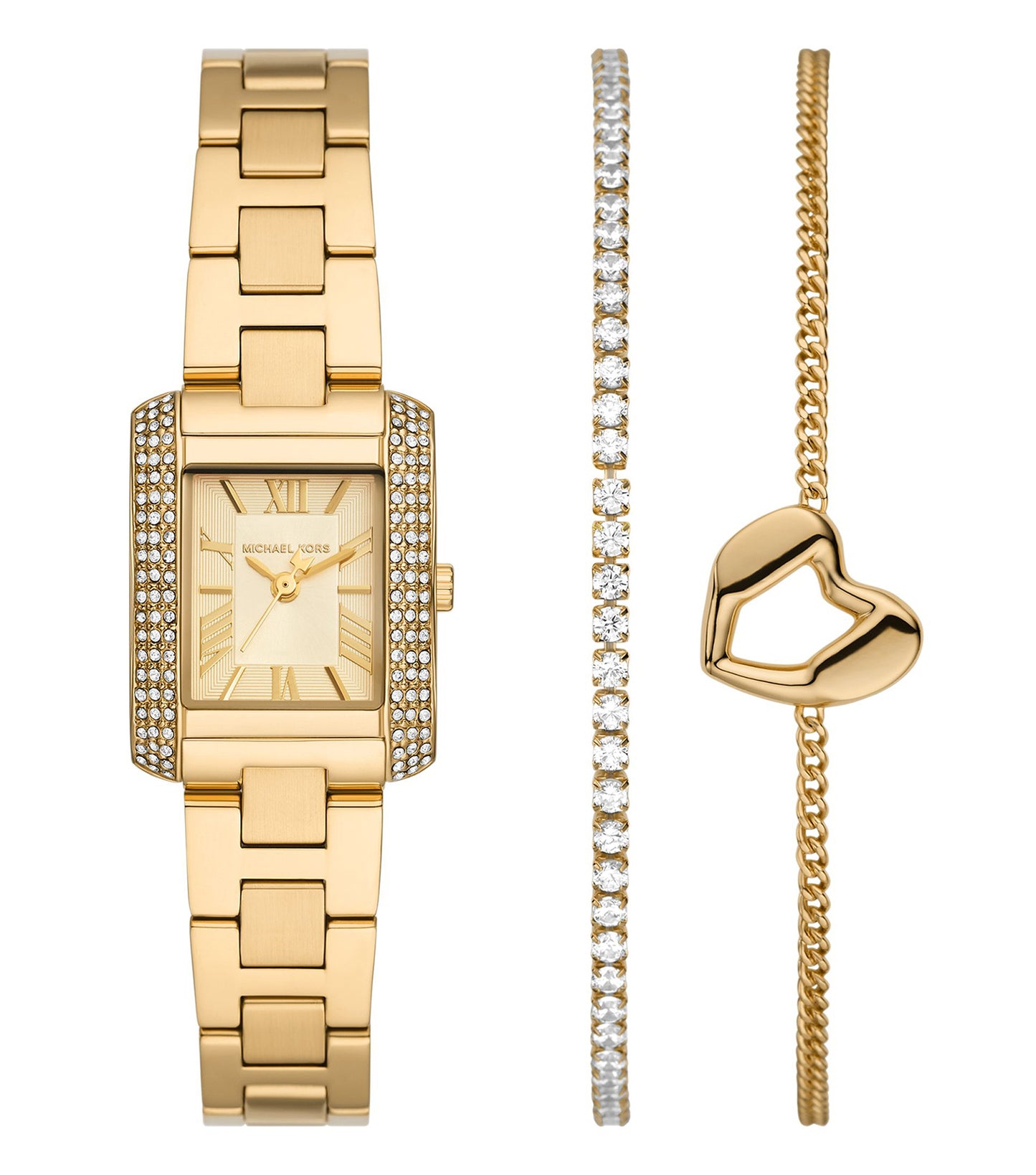 Elegant Michael Kors watch in singular color, showcasing modern design from a slightly angled top-down perspective.