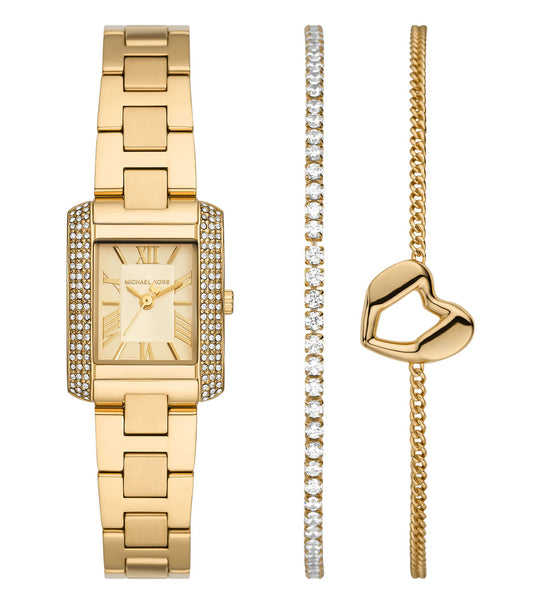Elegant Michael Kors watch in singular color, showcasing modern design from a slightly angled top-down perspective.