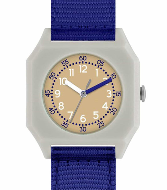 Mini Kyomo deep sea watch with mint strap, angled front view; passionate design for easygoing flow enthusiasts.