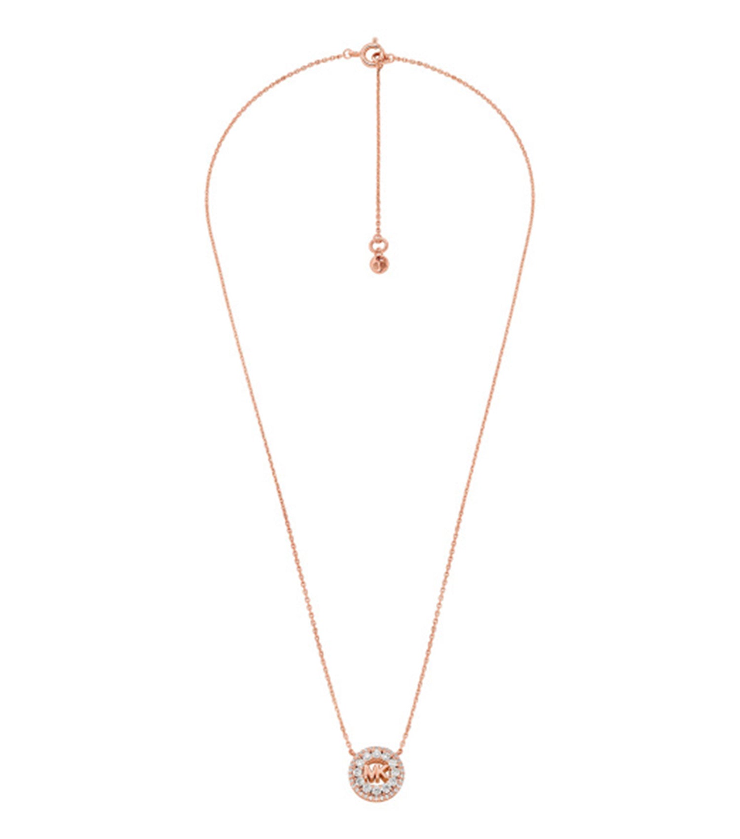 Ladies Premium Necklace Rose Gold Sterling Silver