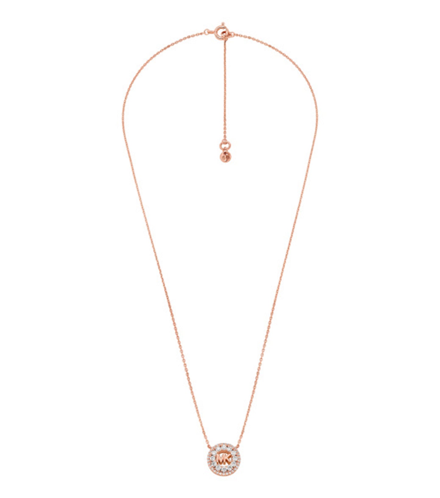 Ladies Premium Necklace Rose Gold Sterling Silver