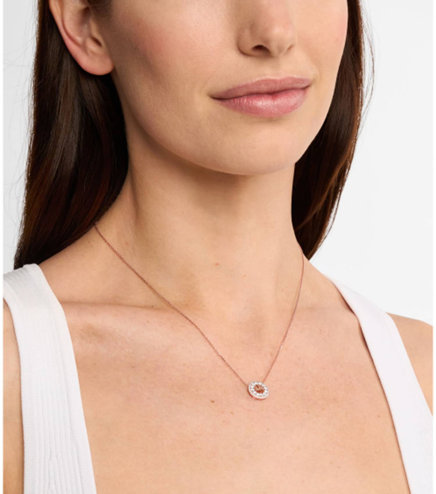 Ladies Premium Necklace Rose Gold Sterling Silver